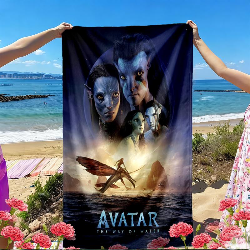 Avatar Print Beach Towel, Versatile Lightweight Absorbent Beach Towel for Pool Surf Yoga Bathroom, Perfect Birthday Holiday Gift