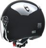 Motocyklová helma LEAD Jet STRAX černá VELKÁ, menší než SJ-4 63~64 cm