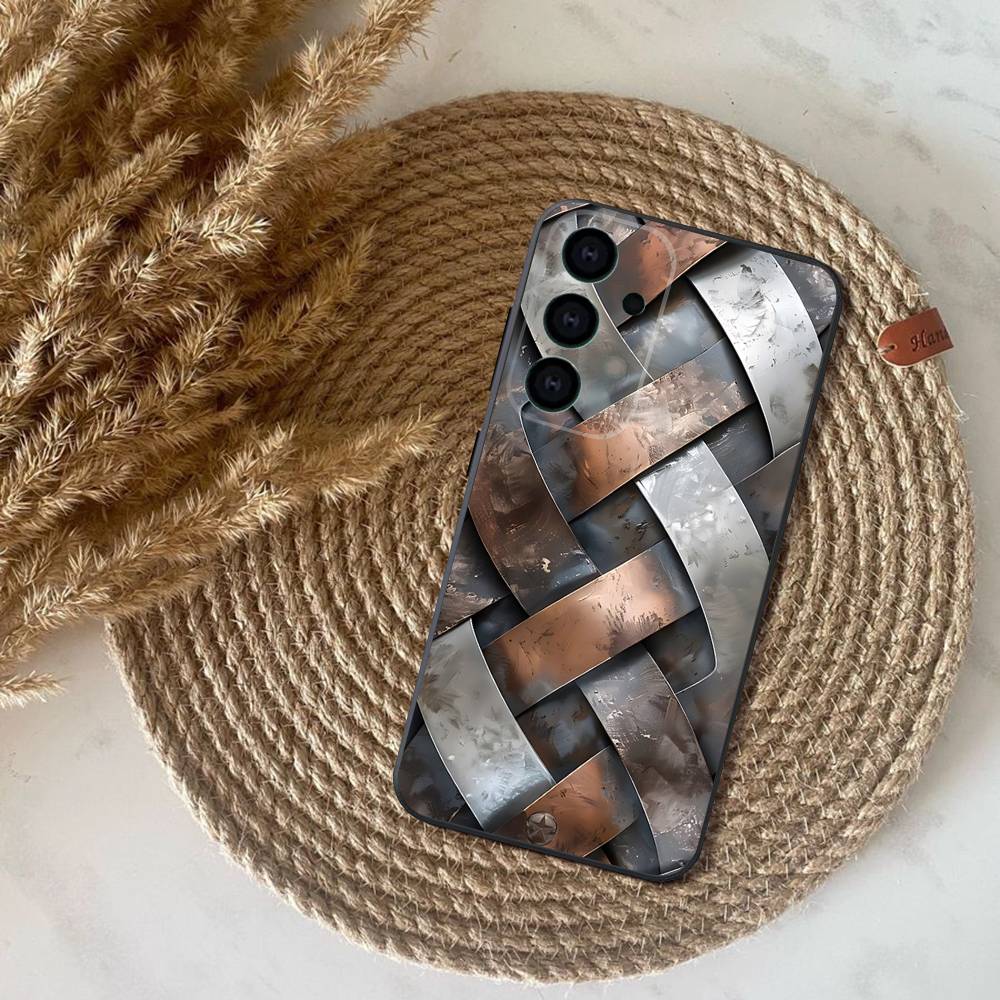 Retro Industrial Style Rusty Phone Case For Samsung S25,S24,S21,S22,S23,S30,Ultra,S20,Plus,Fe,Lite,Note,10,9,5G Black Cover