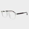 NN044 Acetate Full-Frame Horn-Rimmed Glasses C4 Transparent Lime