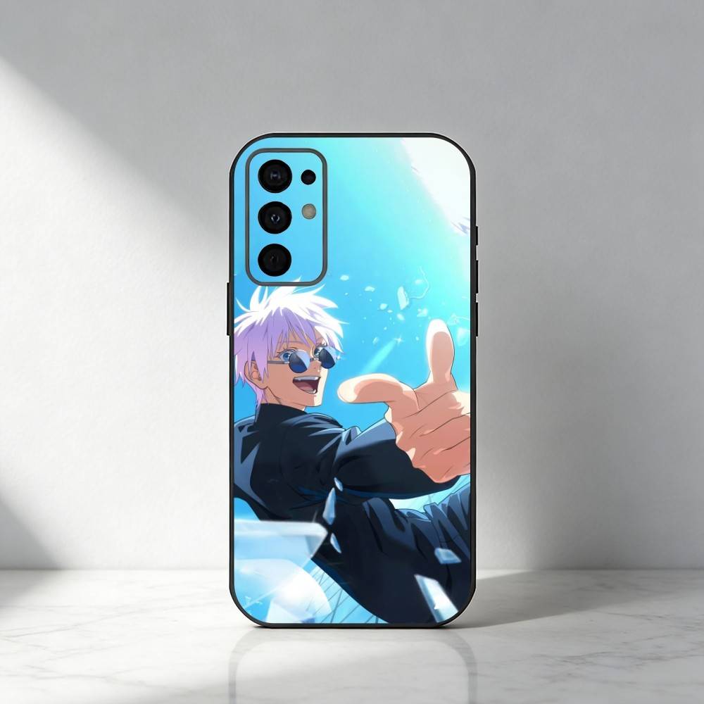 Hot-Blood Gojo Satoru J-Jujutsu Kaisen Phone Case For Samsung S25,S24,S21,S22,S23,S30,Ultra,S20,Plus,Fe,Note,5G Black Cover