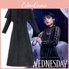 Wednesday Addams Season Two Cosplay Costume With Polyester Blazer For Halloween Parties