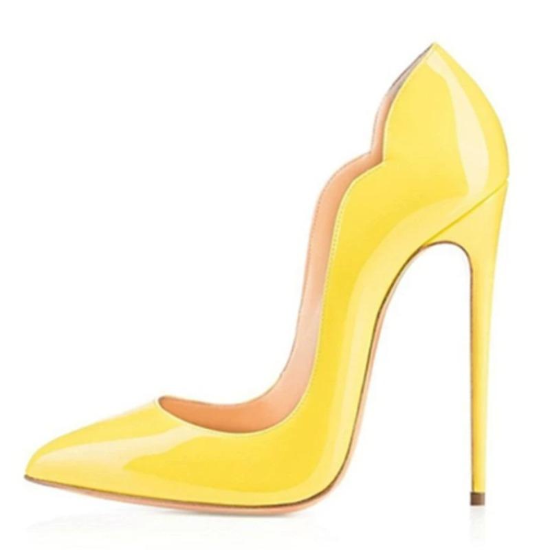Fashion Black Sexy High Heels for Women New Fashion High-end Super High Heels 12cm Pointed Versatile Professional Luxury Single Shoes