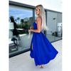 Women's Summer Fashion Socialite Deep V Cutout Slit Halter Dress Dress