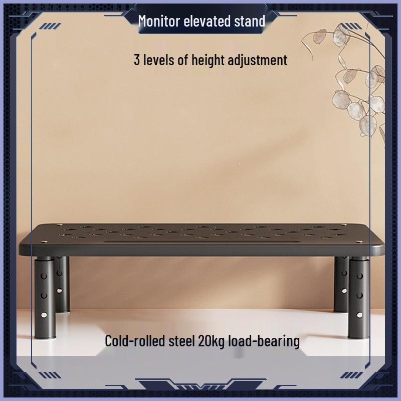 Adjustable Metal Laptop Stand with Liftable Load-Bearing Base белый
