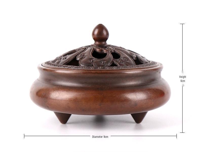 Copper Incense and Coil Burner for Tea Ceremony & Buddha Offerings