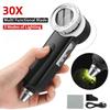30x Handheld Magnifying Glass Usb Rechargeable With Led Uv Lights Multi Functional Blade For Outdoor Exploration And Jewelry Inspection