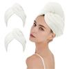 1 Piece Coral Velvet Dry Hair Cap Thickened Absorbent Microfiber Towel Shower Cap Towel Women's Sauna Cap Quick Drying Hair Cap Women's Headscarf