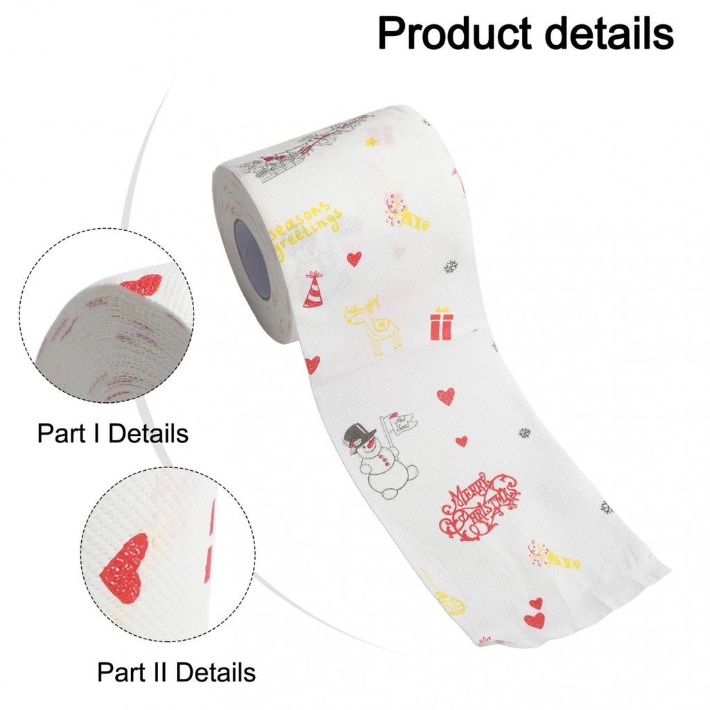 Weihnachts-Toilettenpapier Lustiges Toilettenpapier Weihnachtsdeko Papier Badezimmer Spaß