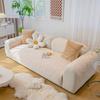 Plush Sofa Cushion Winter Thicken Thermal Cushion Non-Slip Leather Sofa Cover