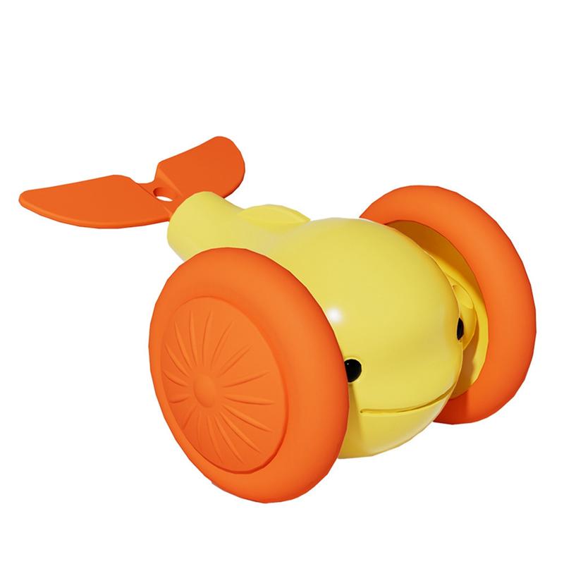 

Pet Interactive Cat Electric Whale Car Automatic Teaser With Intelligent Obstacle Avoidance For Kittens жовтий