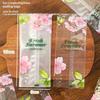 100Pcs Cherry Blossoms Printed Ice Cream Packaging Bag Heat Sealable Popsicle Plastic Wrappers For Homemade Ice Cream Yogurt