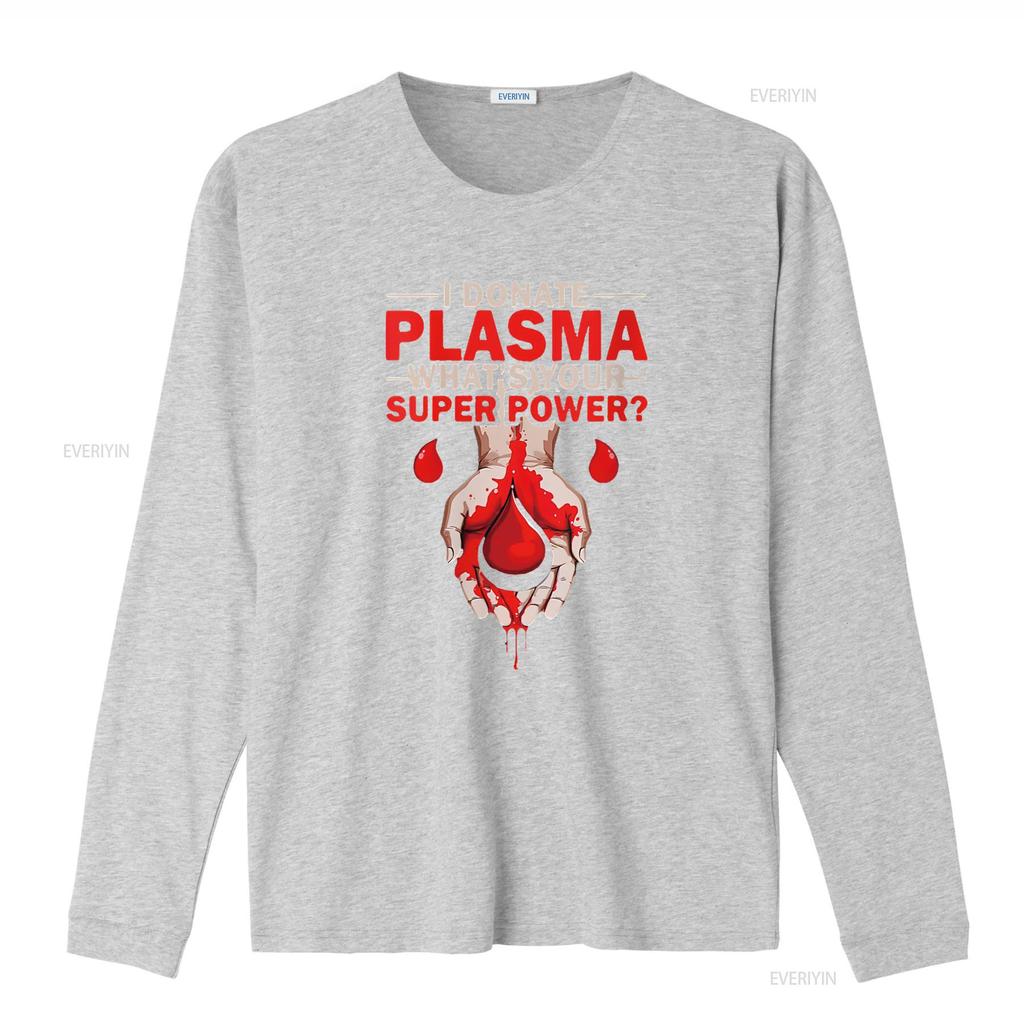 Womens Donation Awareness I Donate Plasma Transfusion Blood Donor Round Neck T Shirt Vintage Washed Graphic Soft Casual
