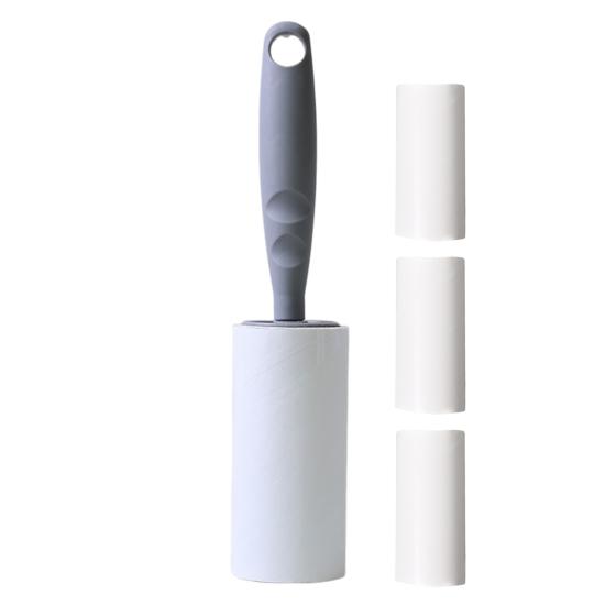 

Липкий валик для удаления пуха из ткани с нескользящей ручкой, сильная липкость, многоразовая одежда для удаления шерсти домашних животных серый