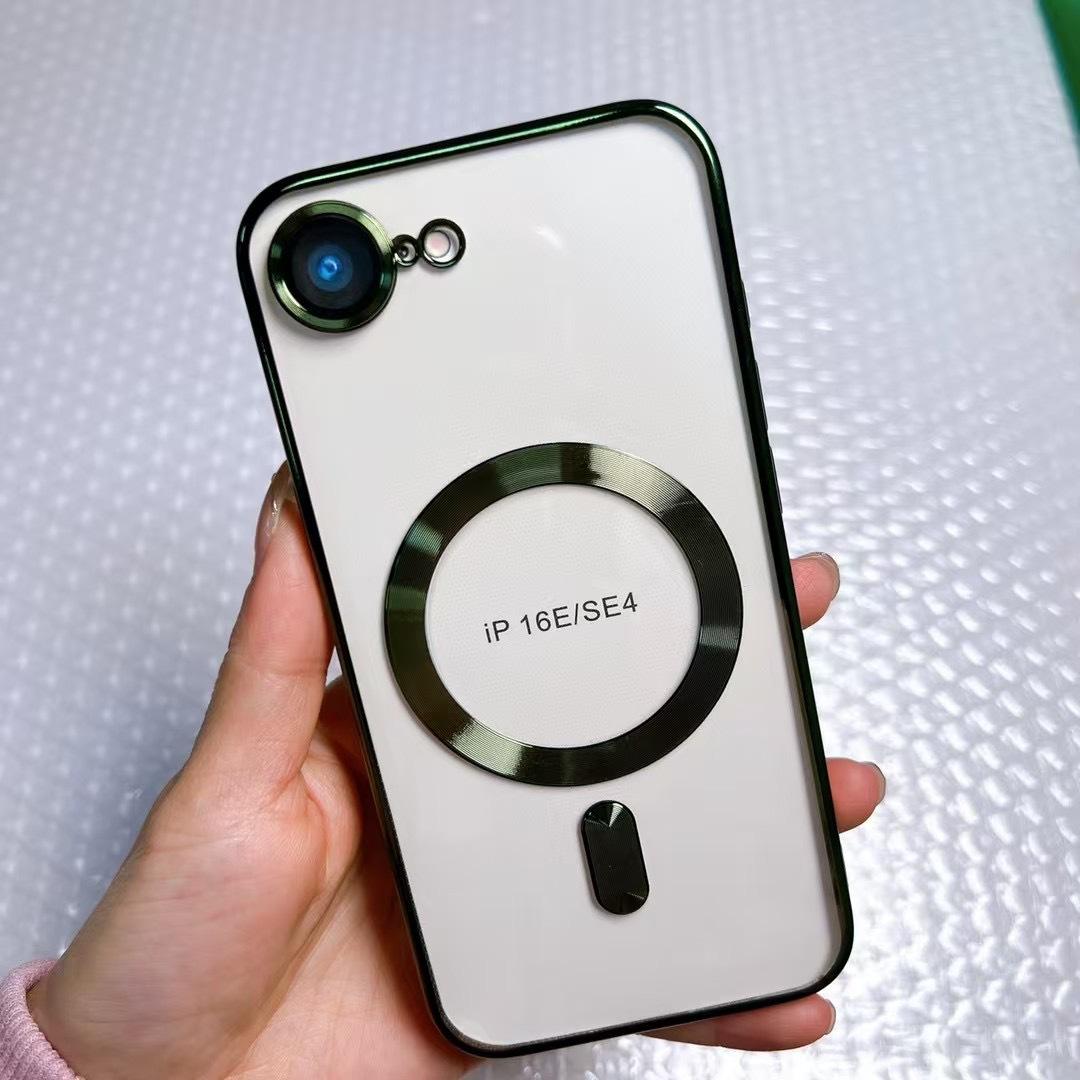 

IPhone16 Гальванизированный CD-паттерн 15 Чехол для мобильного телефона с хвостиком Apple Magsafe Магнитный 12proma Мягкий чехол Подходящий iPhone 12Pro