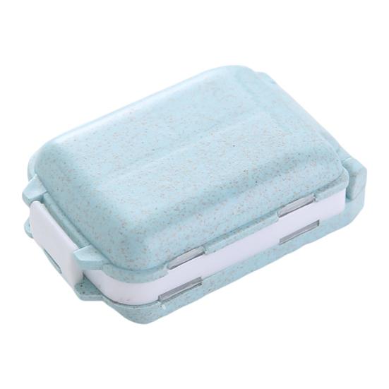 Aufbewahrung von unabhängigem, langlebigem, wasserdichtem, tragbarem, zusammenklappbarem Tablet-Unterverpackungs-Organizer-Box für die Pillenaufbewahrung im Inneren mit 8 Gittern