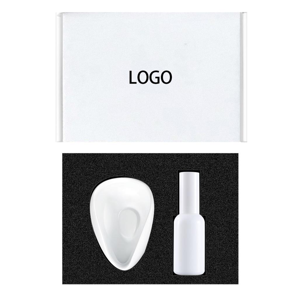 Coffee Beans Dose Trays Chinese Kung Fu Tea Set Bean Doesing Cup White Pottery Scoops