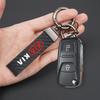 BQTT3 Car Key Chain Black Leather Keyring Pendant Car Interior For Kia Sportage Ceed Picanto Rio ProCeed Niro Morning K7 K5 K8 Ray K9