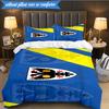 3PCS Afc Crest Printed Soft Bedding Set,Including 1pc Duvet Cover And 2pcs Pillowcases Perfect for Bedroom, Dormitory, Fan gift