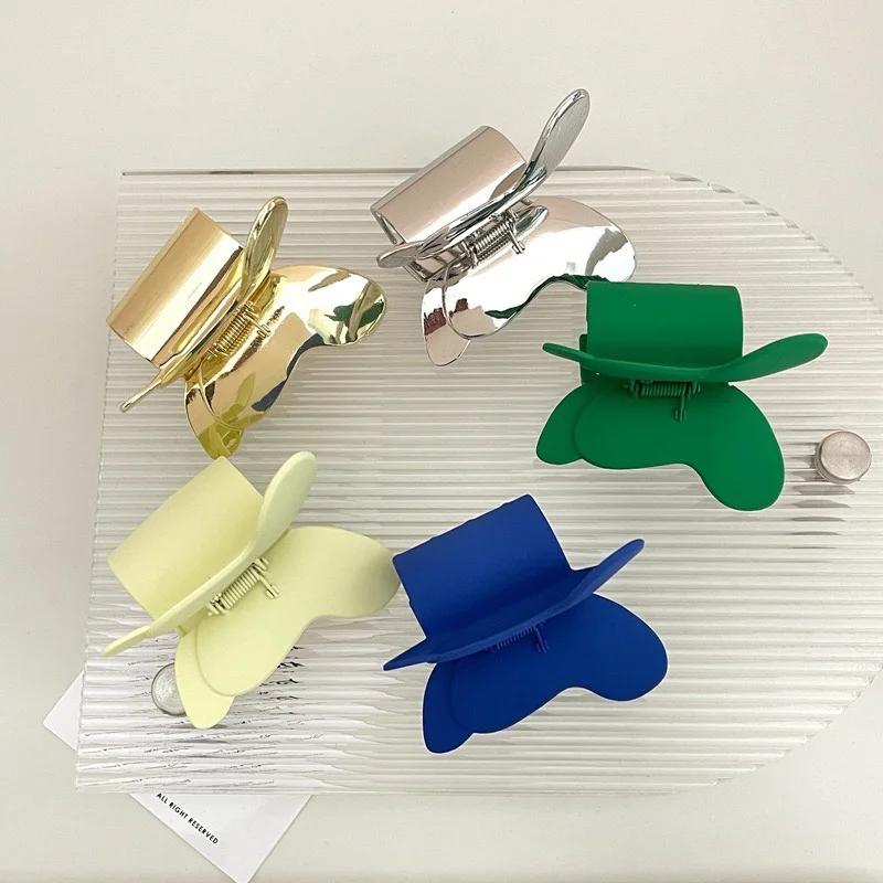Korean Edition Fashionable Large Bow Hair Grip Clip Colorful Hairpins Hair Accessories Girls High-quality Elegant Shark Clips