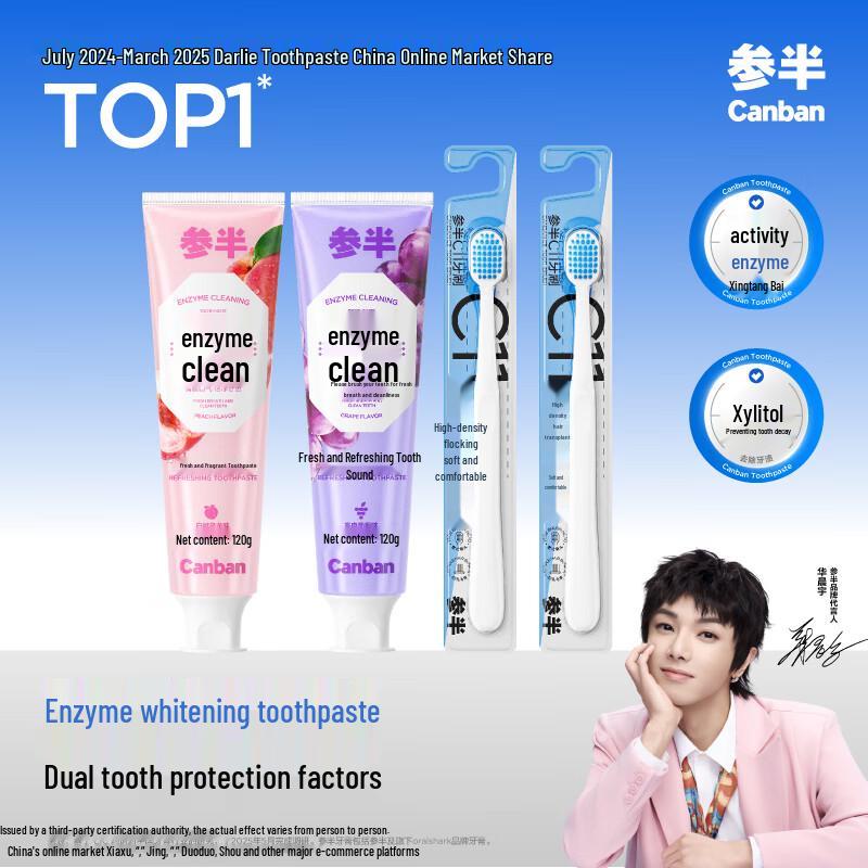 CANBAN Enzyme Whitening Toothpaste Set