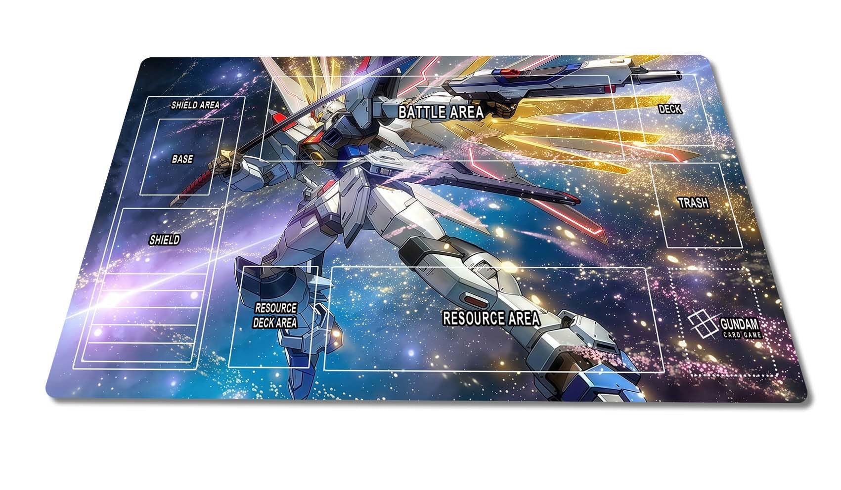 

Fully Sewn Rubber Playmat for Single Player TCG Premium Gundam Playmat with Waterproof Storage Battles, Non-Slip Bag, 6035cm (C) [Used]