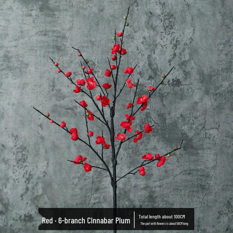 Artificial Plum Blossom Tree Branch Ornament - Ancient Style Indoor Decor and Dance Prop