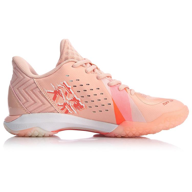 Li Ning Raid 3 Textile, Synthetic Leather Cushioning Slip Resistant Breathable Low Top Badminton Shoes Women's AYAQ012-2