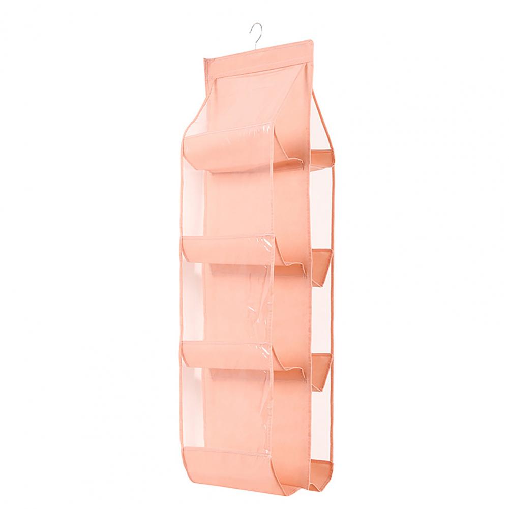 3/4 Layer Wardrobe Storage Bag Large Capacity Foldable Dustproof Organization Handbag Purse Hanging Closet Organizer for Bedroom Triple Layer