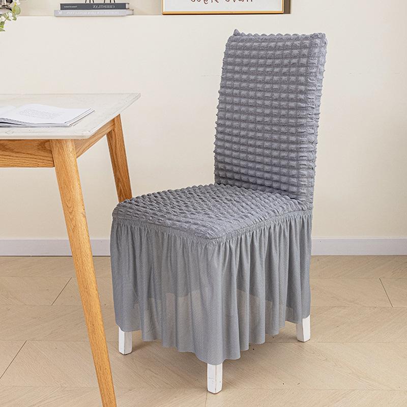 

European Chair Bubble Yarn Chair Cover Cover Seat Table Backrest Cover One-piece Stool Cover Living Room Household Chair Cover