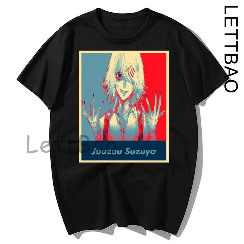 Tokyoghoul Harajuku Anime T Shirt Men Women Short Sleeved One Eyed King Casual T Shirt