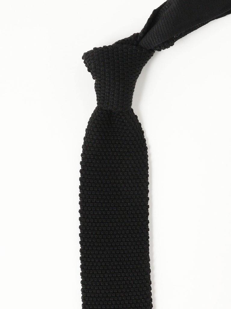 [BEAMS PLUS] Herren Wollstrick-Krawatte, SCHWARZ, Größe 0, 38440069107
