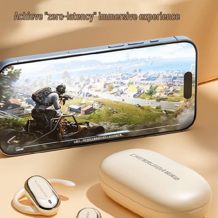 2024 Open-Ear Wireless Bluetooth Ear-Hook Headphones with Noise Cancelling & Long Battery Life