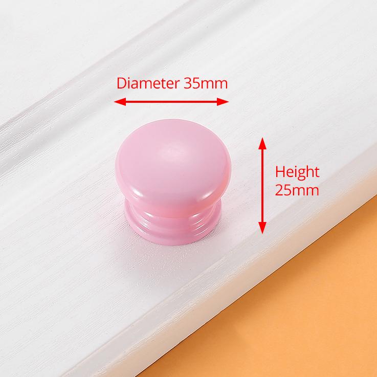 KAK Children Wooden Cabinet Knobs and Handles Kitchen Door Handles Macaron Wardrobe Cupboard Handle Drawer Knobs Furniture Pulls