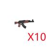 WWI WWII Building Blocks Soldiers Military Accessories Bomb Two-color Gun Mini Brick Weapons Gift Toy AKM Helmet RPG Grenad X026