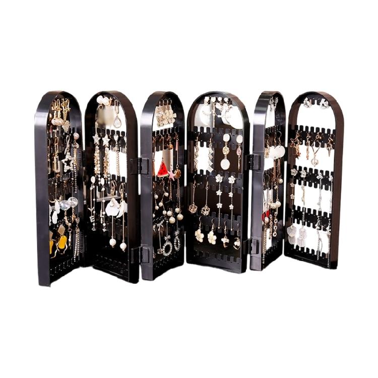 

Versatile Plastic Earring Holder With Sleek Design Delicate Earring Organizers Suitable For Various Jewelry Items чорний