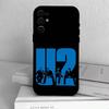 Custodia per Telefono Band UU-U2 Per Samsung S25,S24,S21,S22,S23,S30,Ultra,S20,Plus,Fe,Copertura Nera in Morbido Silicone