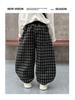 Boys' Korean-Style Loose Plaid Pants - Versatile, Fashionable Spring/Autumn Long Pants for Small To Medium Children (2025)