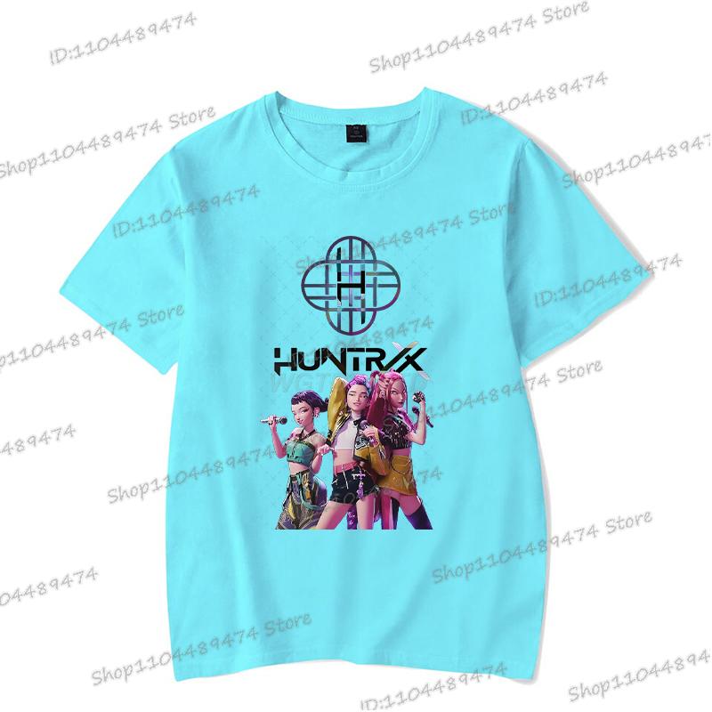 Rumi Print Women Men T Shirts KPop Demon Hunters Summer Funny Hip Hop Streetwear Short Sleeve Casual Anime Teenage T-shirts