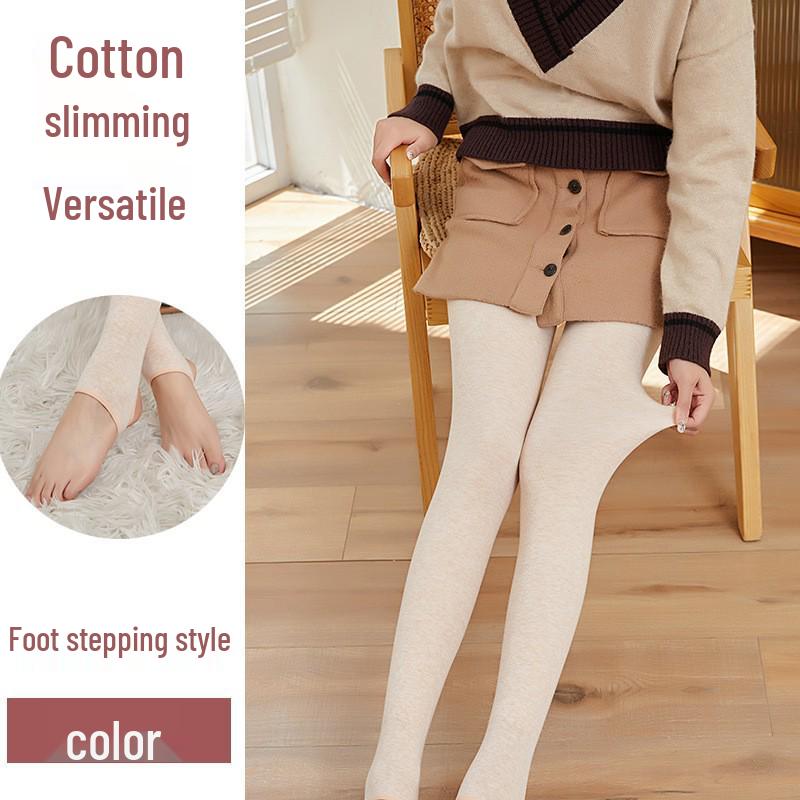 Umstands-Baumwoll-Ringel-Fleece-gefütterte Strumpfhose mit Bauchstütze