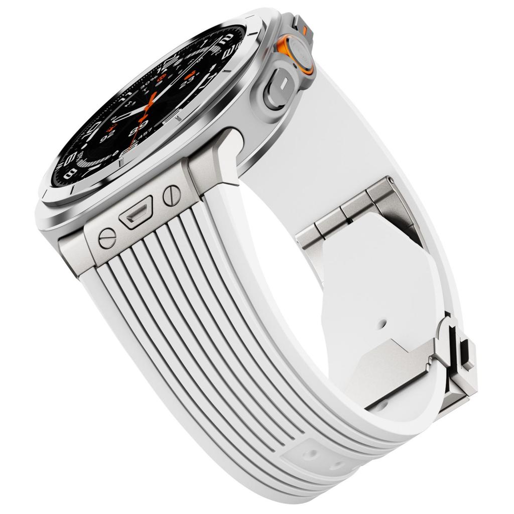 Sports Strap for Samsung Galaxy Watch Ultra 2025 47mm Stainless Steel Buckle Band for Samsung Galaxy Watch Ultra Luxury Bracelet