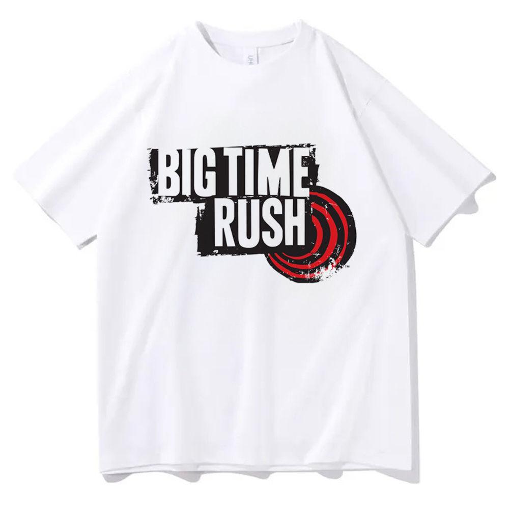 Big Time Rush T Shirt Girl Harajuku Streetwear Kawaii 2000s Retro Top Tees Comfortable Psychedelic Punk Vintage Kawaii Tops