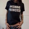Swag Princess Letter Print Short Sleeve T Shirt Plus Size For Women