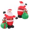 Inflatable Santa Elk Built in LED Weatherproof Fade Resistant Inflatable Christmas Decoration for