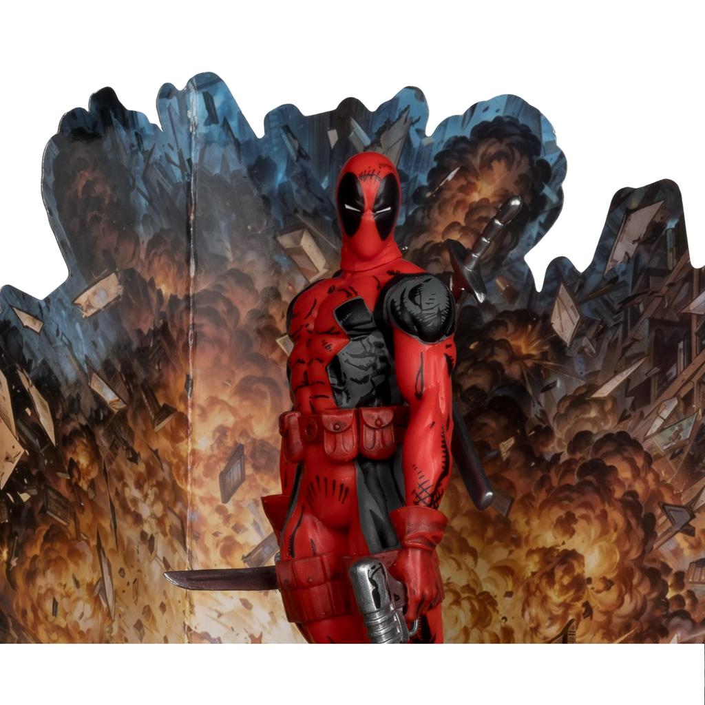 Marvel Deadpool Scale Pose Figure with Scene Mutants McFarlane Toys 110 (New #98)