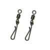 50Pcs/Set Rolling Swivel with Hanging Snap Fishing Tackle Fishhooks Connector