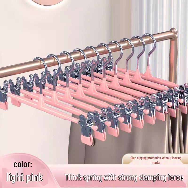 Nordic Windproof Frosted Pants Rack with Clips - Integrated Hanger for Drying and Storing Pants In Dormitory or Home