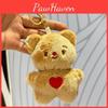 Cartoon Butter Lovely Bear Plush Keychain For Kids Soft And Cuddly Stuffed Animal With Choices Colorful