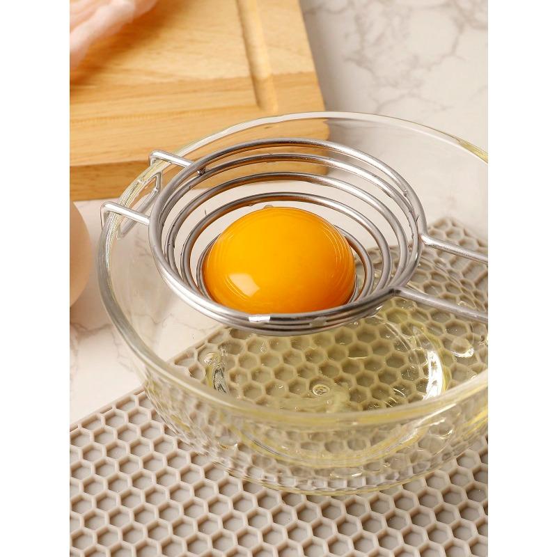 Stainless Steel Egg Yolk White Separator Kitchen Gadget Tool Easy Use Durable Efficient Cooking Baking Essential Professional Grade Innovative Design