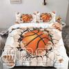 Comforter Basketball Hitting Wall Pattern Printed 3D Visual Effects Style Polyester Soft Comfortable Bedding Set